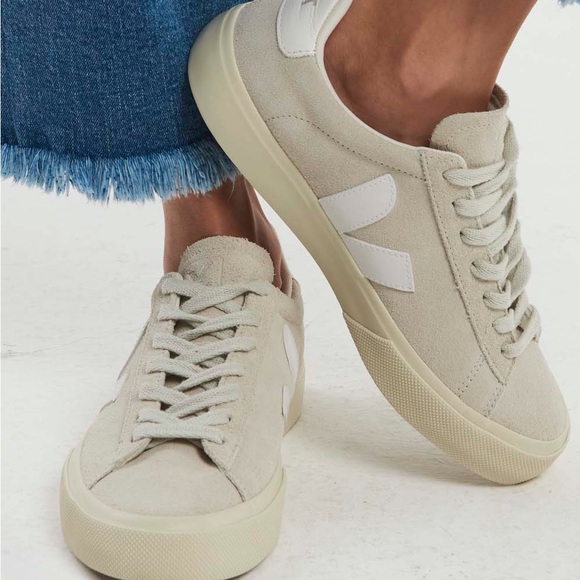 Veja Shoes - Size 7 VEJA Campo Nubuck Natural White Trainers